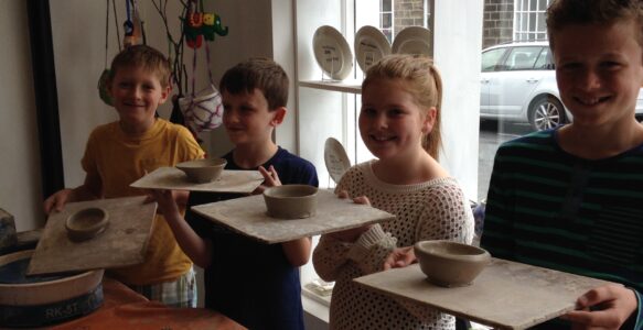 Kids Easter Pottery Throw down!
